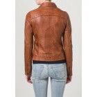 Marx Brown Women Leather Jacket
